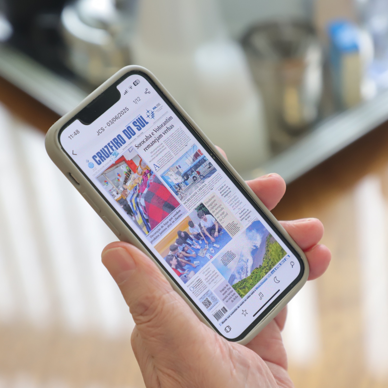 JORNAL – Cruzeiro do Sul segue firme na primeira página da lembrança